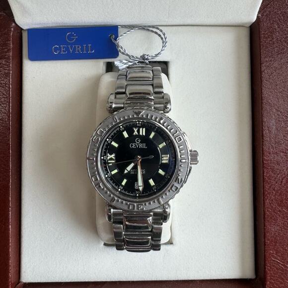 Gevril Seacloud Men's Authentic Limited Edition Steel Watch 40mm Watch 223/500 - Picture 3 of 12